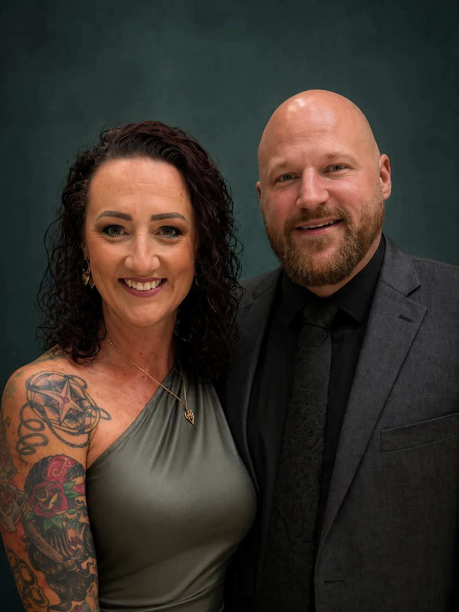 Jacob and Nicole Putnam, studio portrait