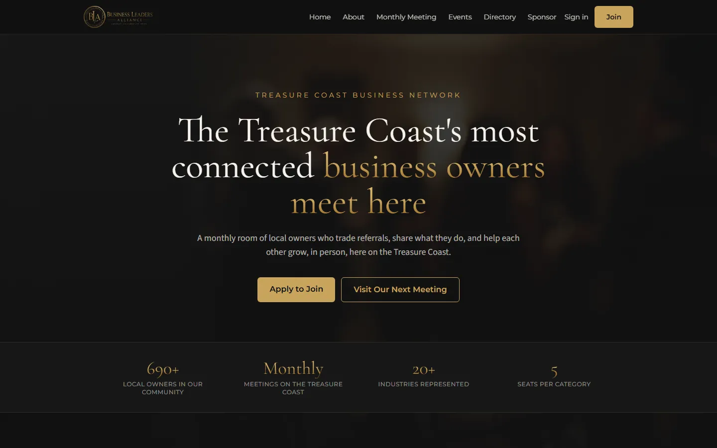 Business Leaders Alliance homepage